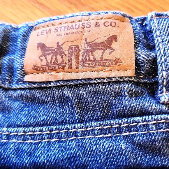 Levis Flare medium wash girl's denim jeans - Picture 5 of 9